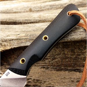 Smith & Sons Brave Polished Macarta Black Fixed Blade Hunting Knife